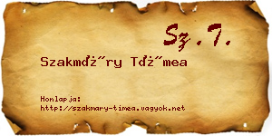 Szakmáry Tímea névjegykártya